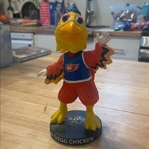 San Diego Chicken Colorful Bird Bobble Head